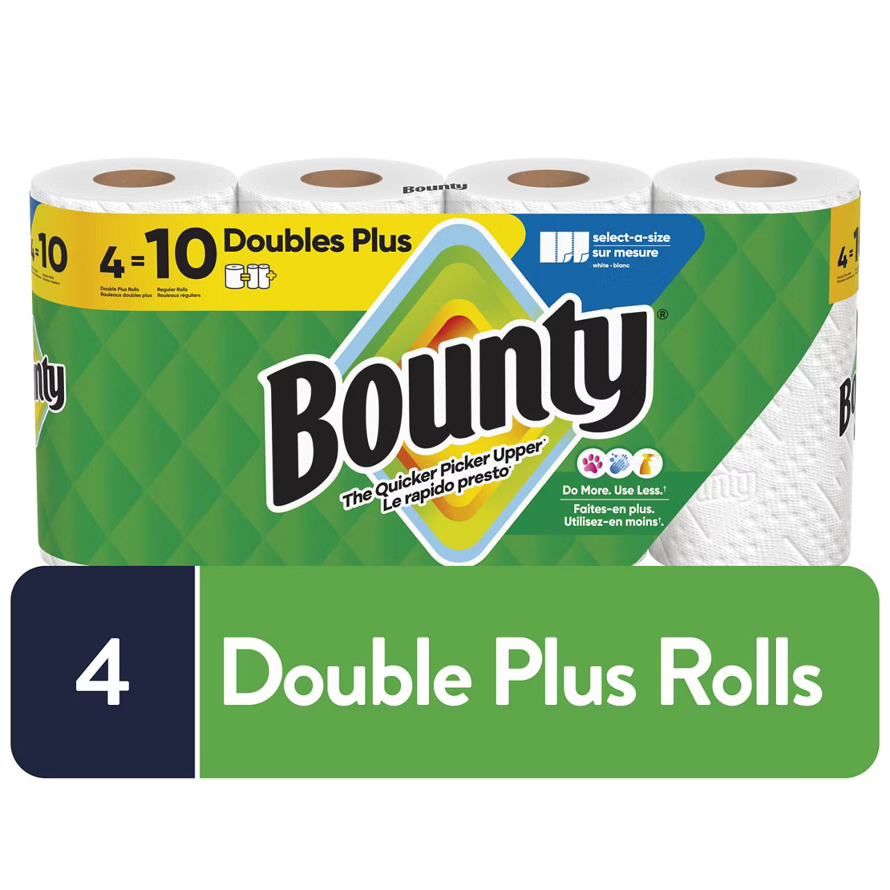 BOUNTY TOWEL DOUBLE SELECT-A-SIZE WHT 103SHT PK 4 pack of 6