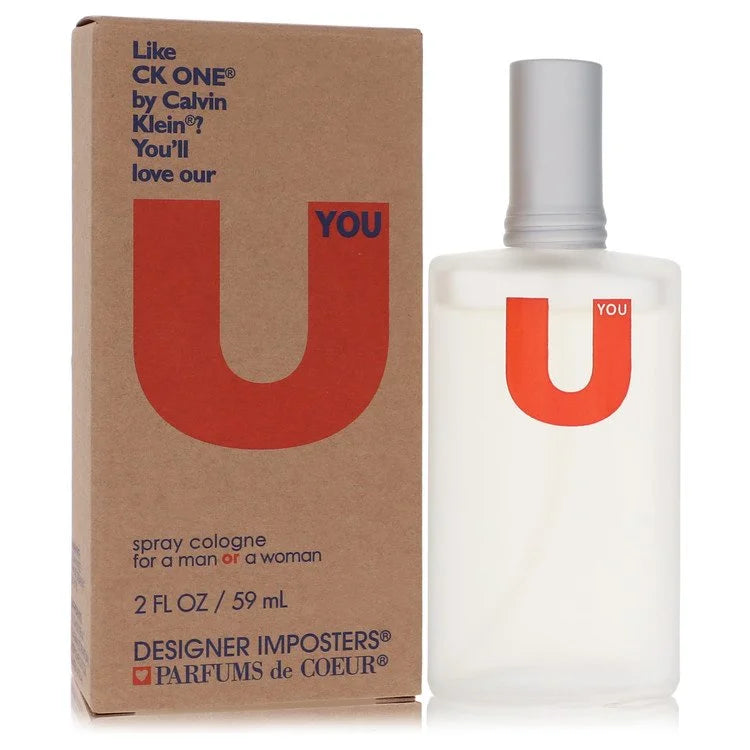 Designer Imposters U You Cologne Spray (Unisex) By Parfums De Coeur 2 oz Cologne Spray