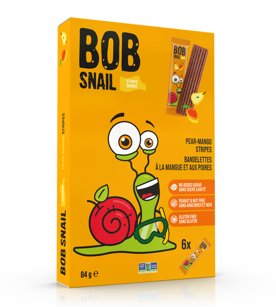 Bob Snail Pear-Mango Stripes 7 x 84g