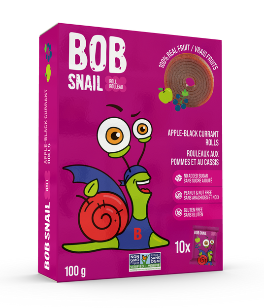 Bob Snail Apple-Black Currant Rolls 5 x 100g