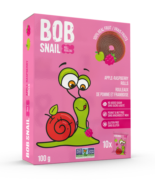 Bob Snail Apple-Raspberry Rolls 5 x 100g