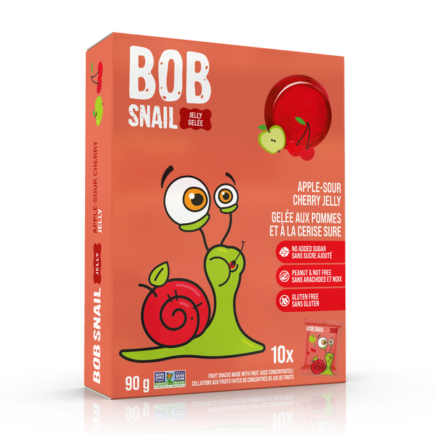 Bob Snail Apple-Sour Cherry Jelly 5 x 90g