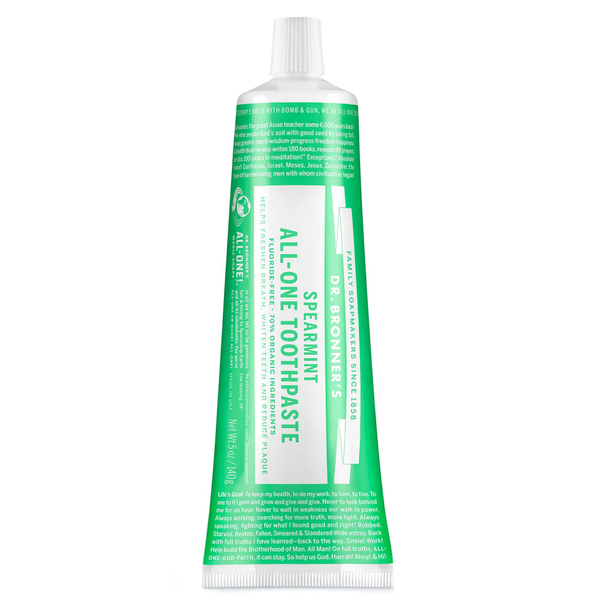 DR BRONNER'S Org Spearmint Toothpaste 140g