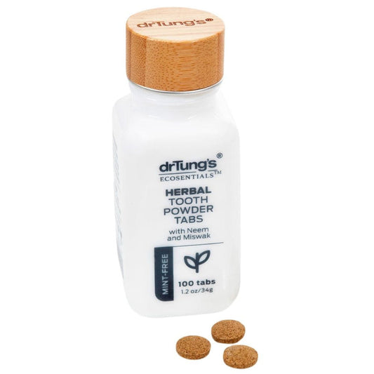 DR. TUNG’S    Mint-Free Herbal Toothpowder Tabs    3pk