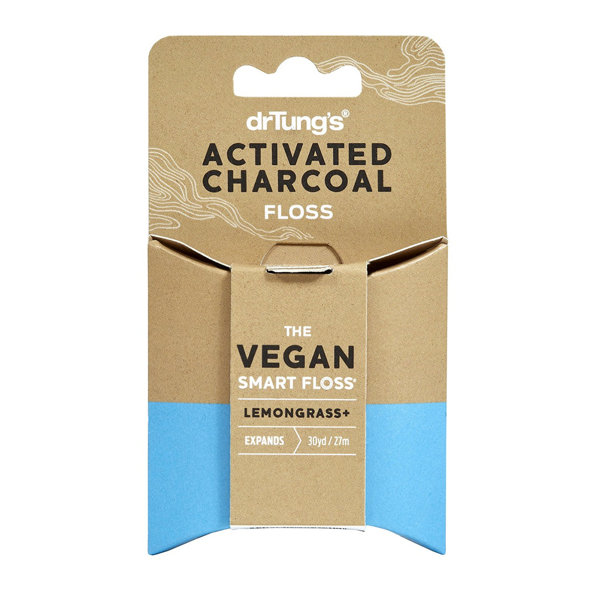 DR. TUNG’S Lemongrass Activated Charcoal Floss (70yds) 1pc