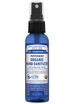 DR. BRONNER’S     Organic Hand Sanitizer, Peppermint (vegan)    59ml