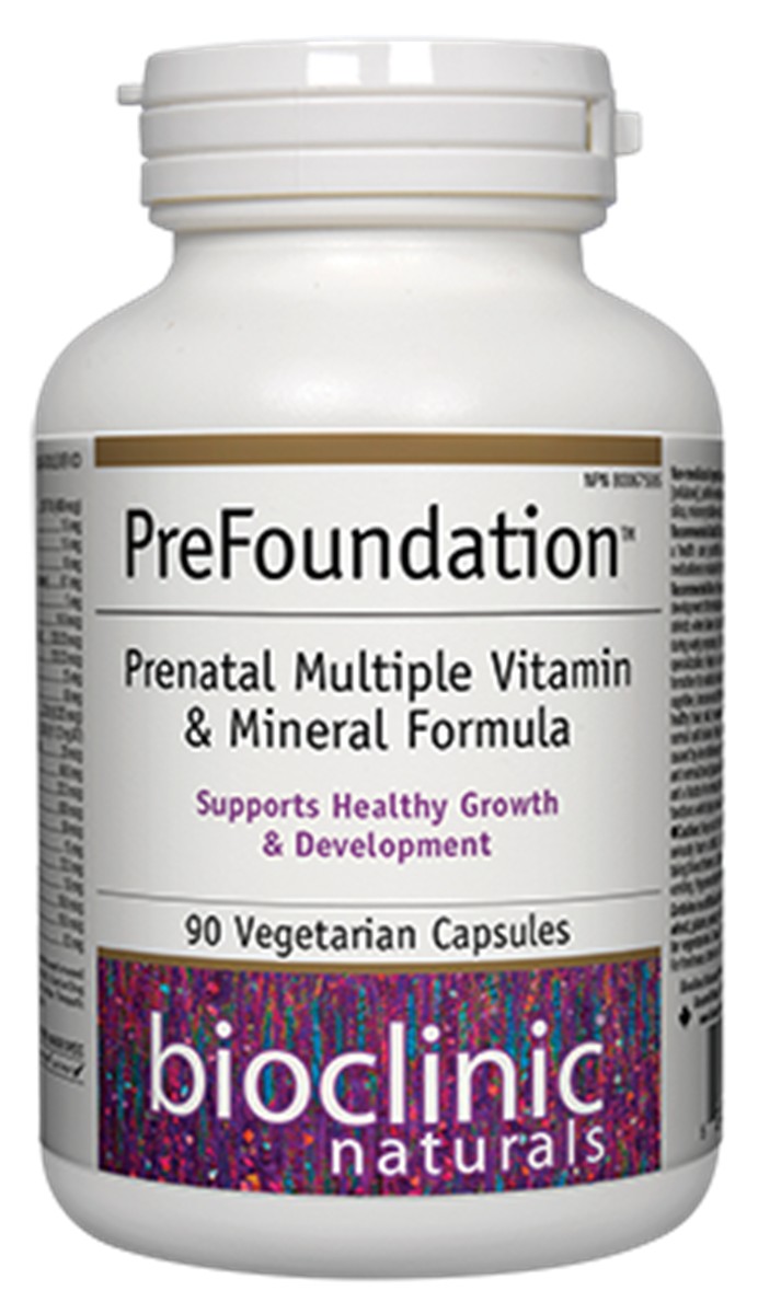 BioClinic PreFoundation™ Prenatal Multiple Vitamin & Mineral Formula 90 V-Cap