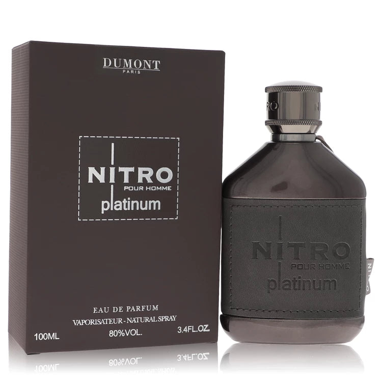 Dumont Nitro Platinum Eau De Parfum Spray By Dumont Paris 3.4 oz Eau De Parfum Spray