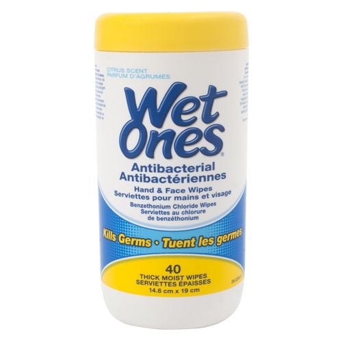 WET ONES CITRUS ANTIBACTERIAL 40