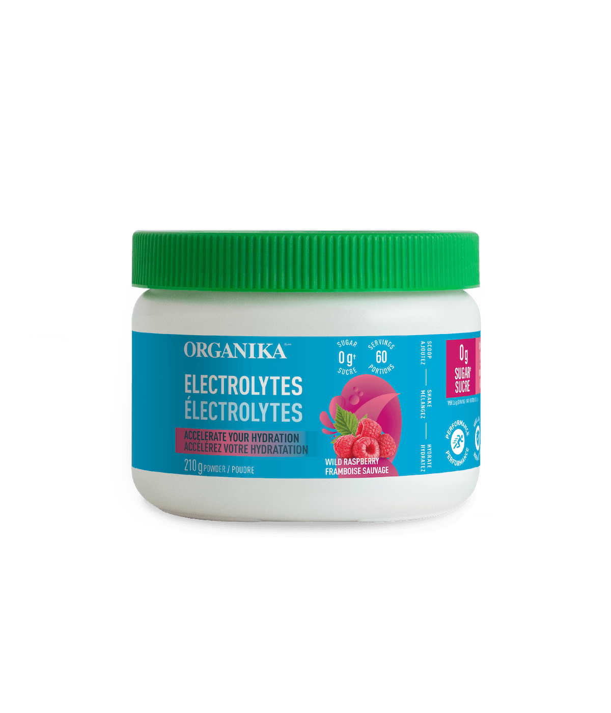 Organika ELECTROLYTES WILD RASPBERRY 210G
