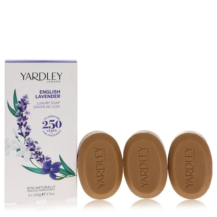 English Lavender 3 x 3.5 oz Soap By Yardley London 3.5 oz 3 x 3.5 oz Soap