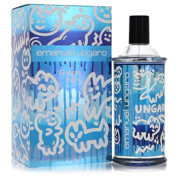 Emanuel Ungaro Fresh For Him Eau De Toilette Spray By Ungaro 3.4 oz Eau De Toilette Spray