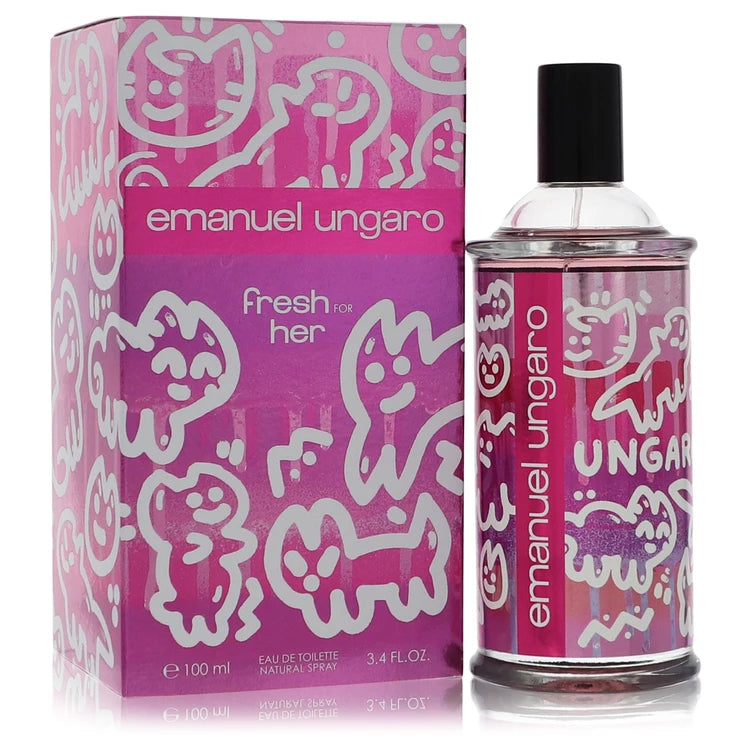 Emanuel Ungaro Fresh For Her Eau De Toilette Spray By Ungaro 3.4 oz Eau De Toilette Spray