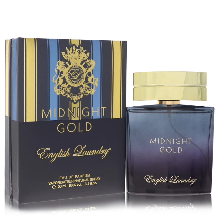 English Laundry Midnight Gold Eau De Parfum Spray By English Laundry 3.4 oz Eau De Parfum Spray