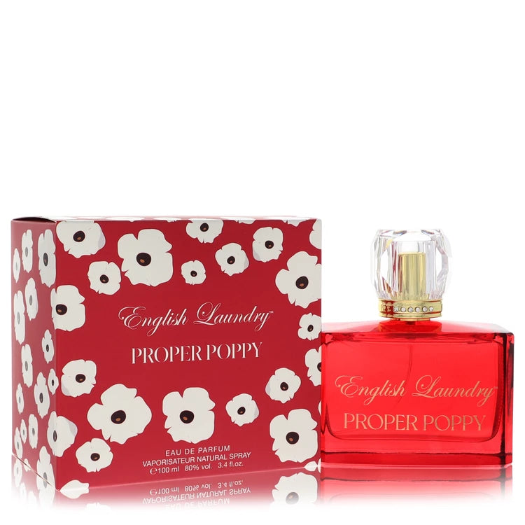 English Laundry Proper Poppy Eau De Parfum Spray By English Laundry 3.4 oz Eau De Parfum Spray