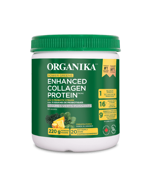 Organika   ENHANCED COLLAGEN POWER GREENS 220G