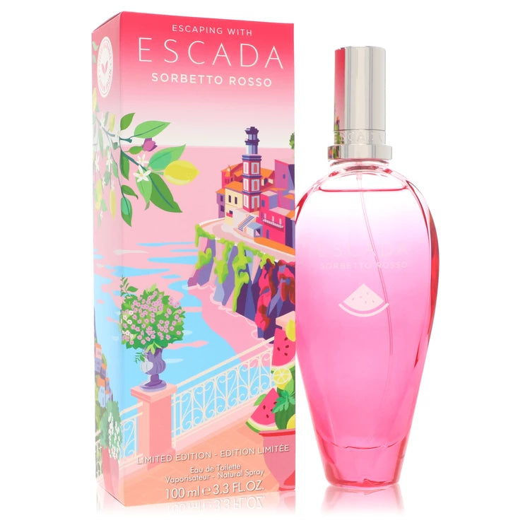 Escada Sorbetto Rosso Eau De Toilette Spray (Limited Edition) By Escada 3.3 oz Eau De Toilette Spray