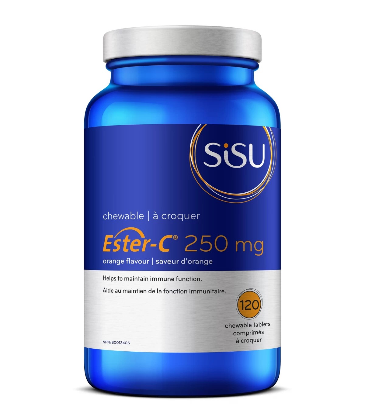 SISU - Ester-C® 250 mg Chewable, Orange - 120 tabs