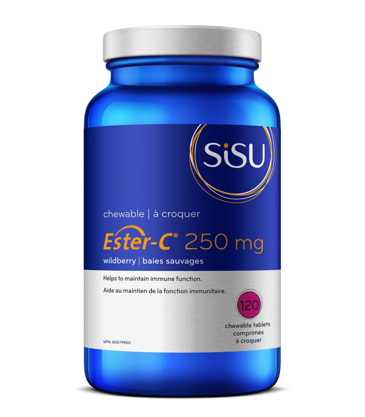 SISU - Ester-C® 250 mg Chewable, Berry - 120 tabs