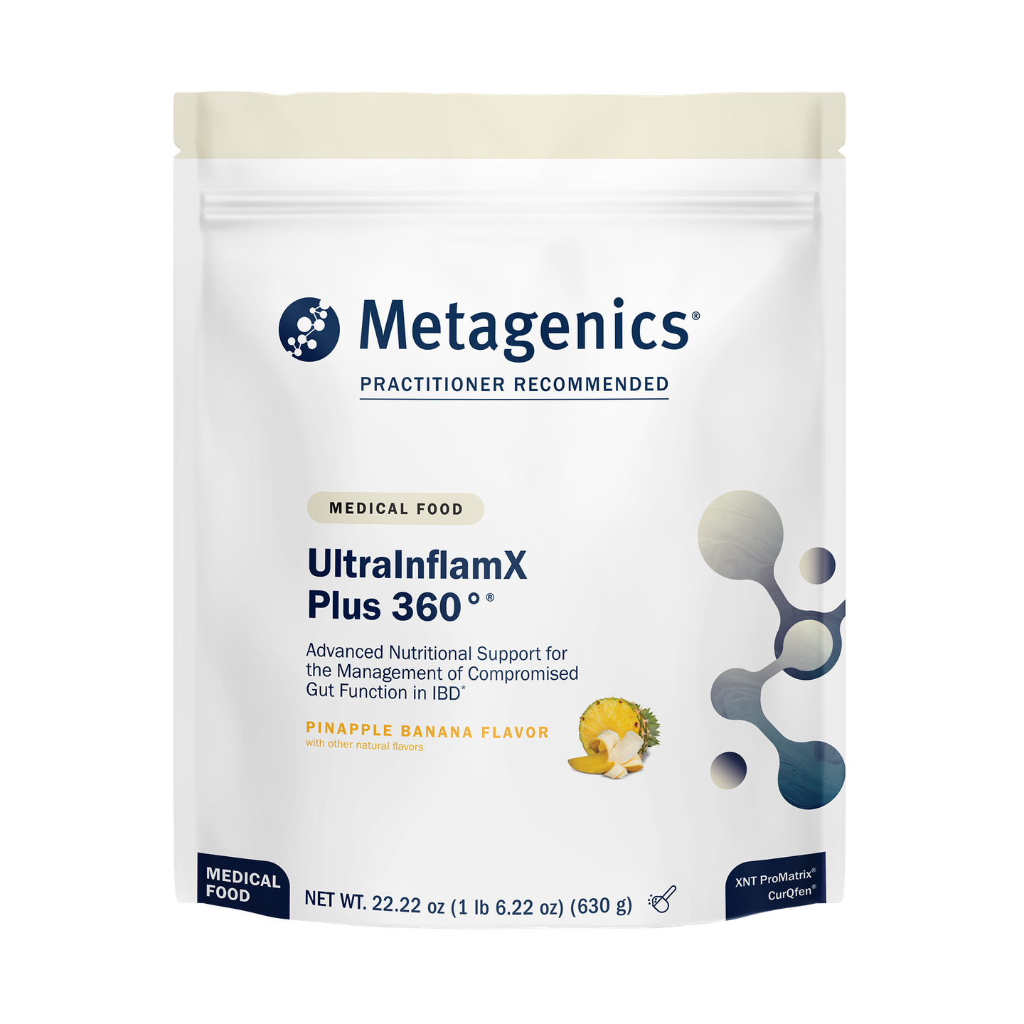 Metagenics UltraInflamX Plus 360° Pineapple Banana (14 servings) 630 g