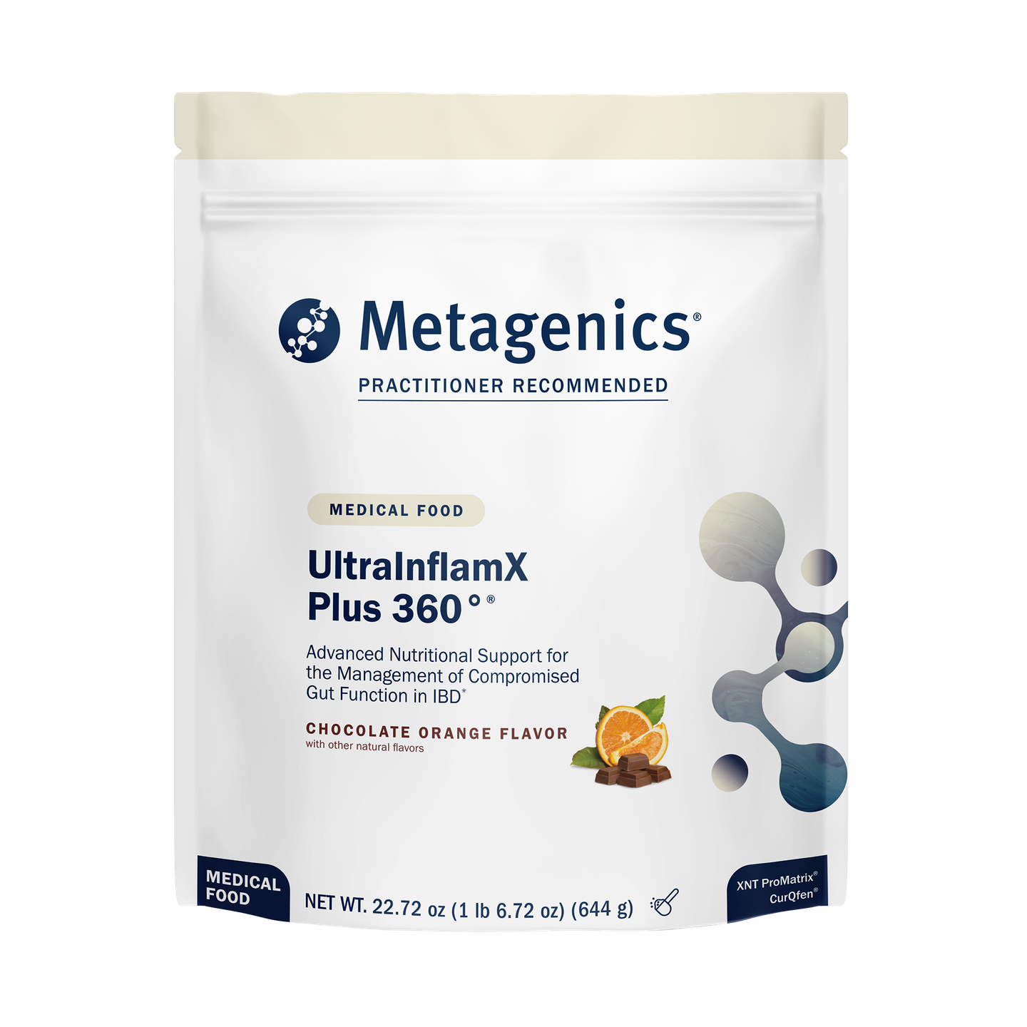 Metagenics UltraInflamX™ Plus 360° Chocolate Orange (14 servings) 644 g