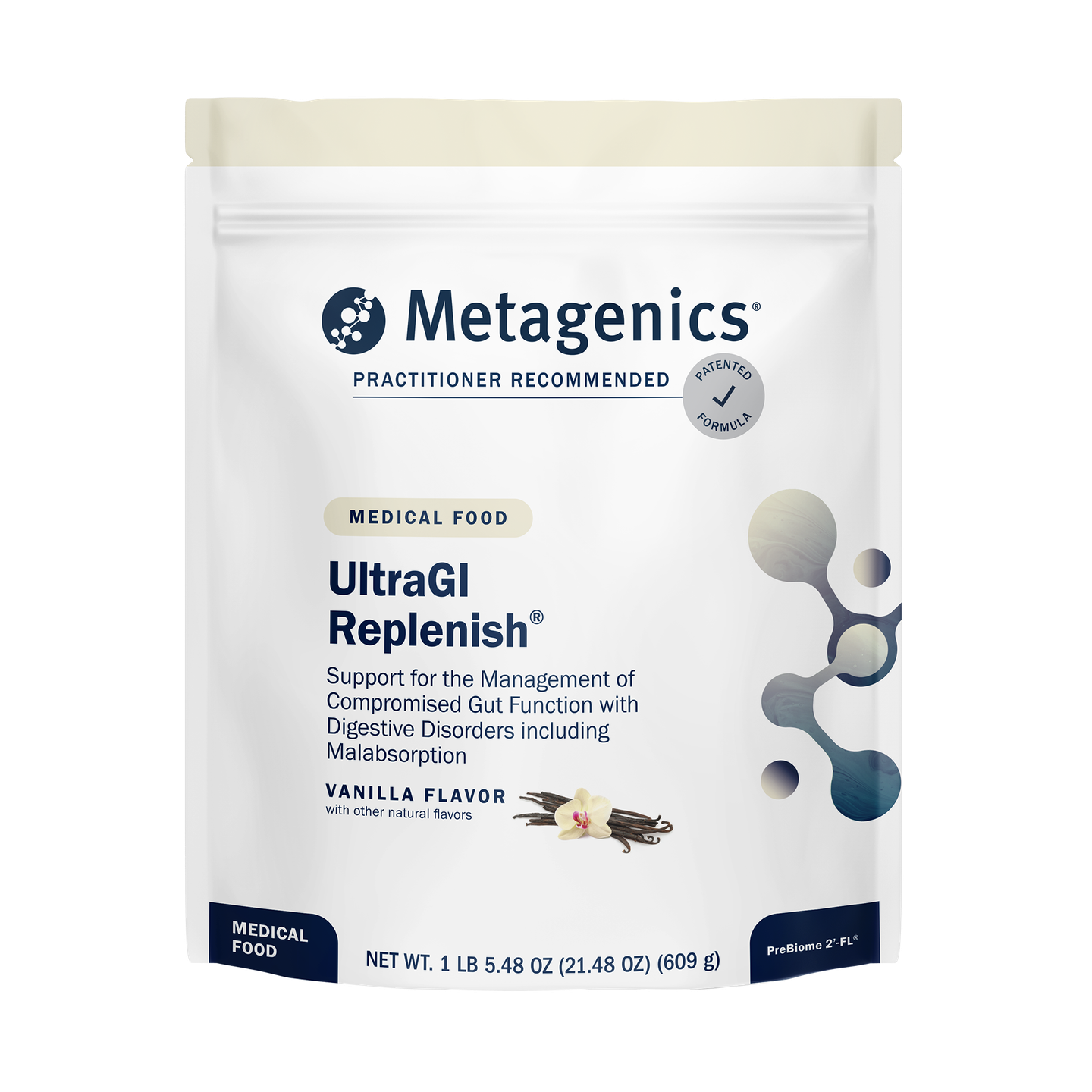 Metagenics UltraGI Replenish Vanilla (14 servings) 609 g
