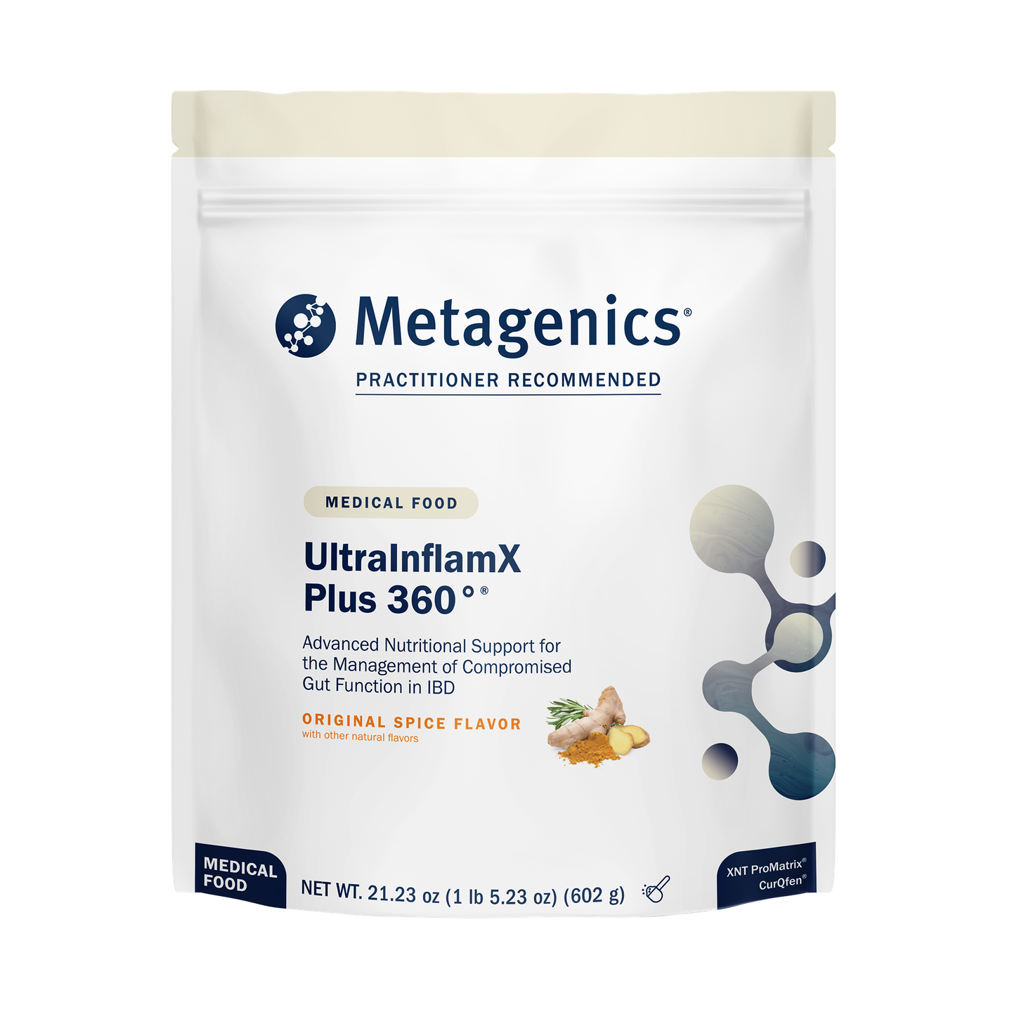 Metagenics UltraInflamX Plus 360° Original Spice (14 servings) 602 g