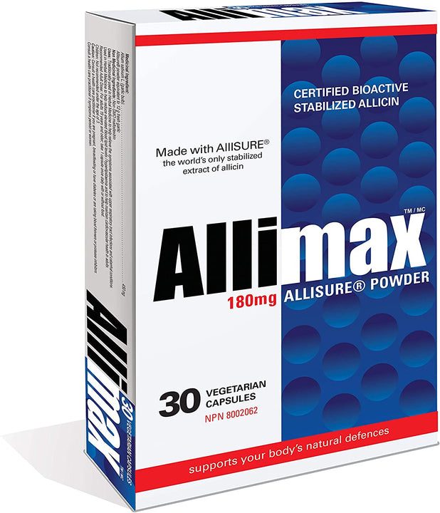 Allimax-180mg - 100% Stabilized Allicin 30 caps