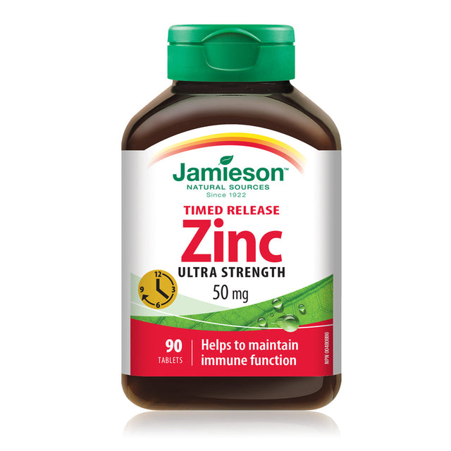 Jamieson JMS Zinc 50mg - Time Release 90's 90Tablets