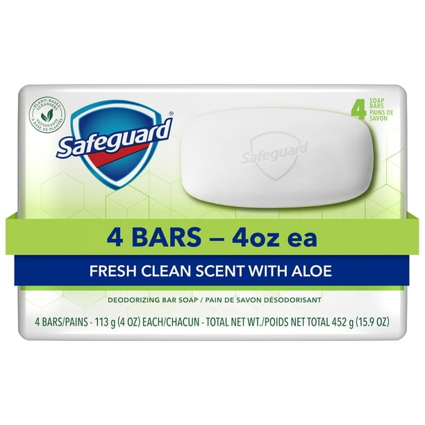SAFEGUARD BAR ALOE WHITE 4X113G