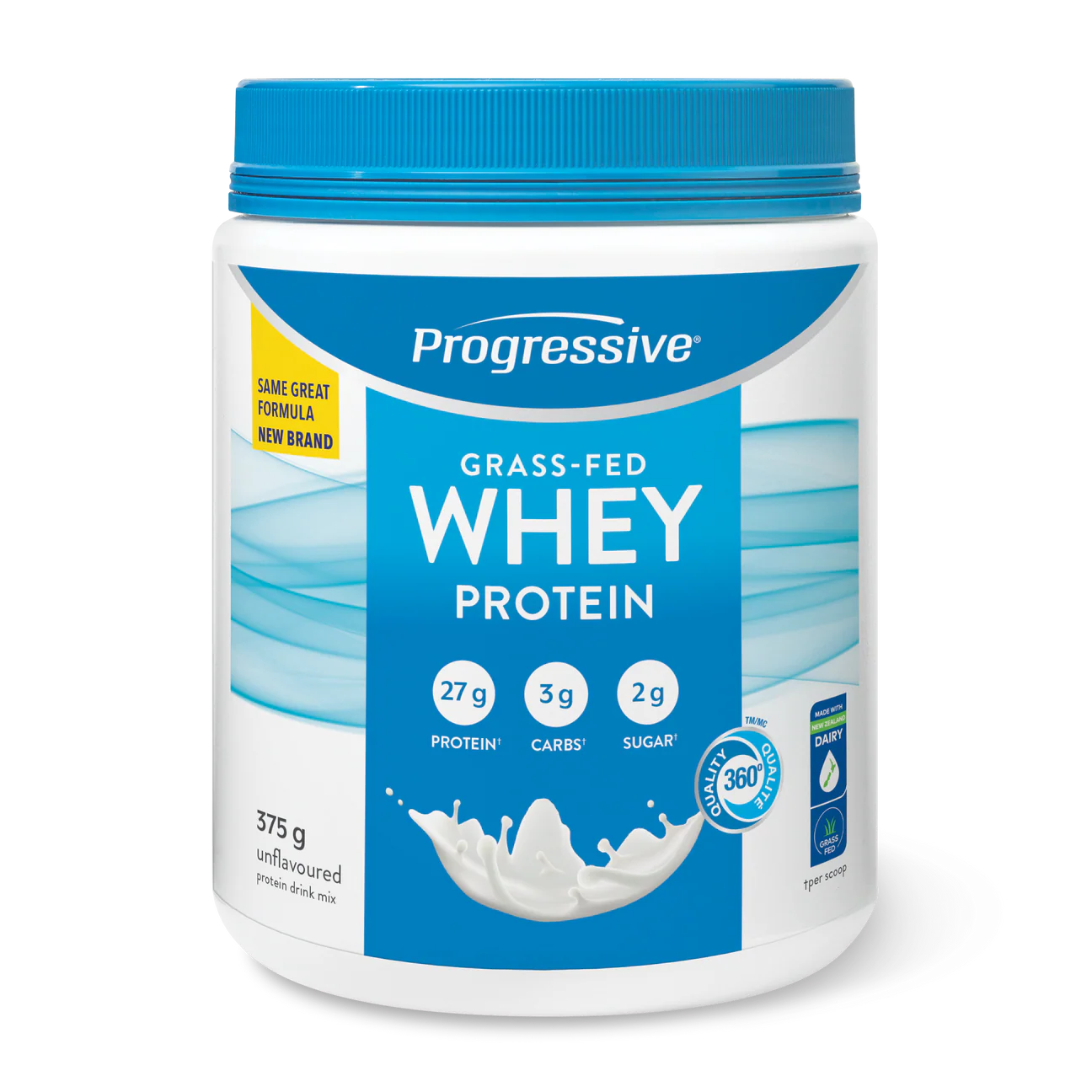 Progressive Grass Fed Whey Protein - 375g Unflavoured