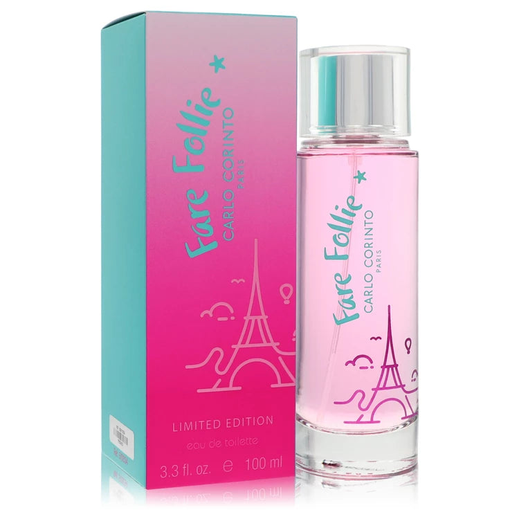 Fare Follie Eau De Toilette Spray (Limited Edition) By Carlo Corinto 3.3 oz Eau De Toilette Spray