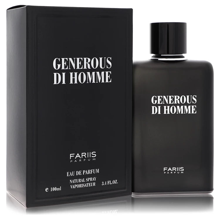 Fariis Generous Di Homme Eau De Parfum Spray By Fariis Parfum 3.4 oz Eau De Parfum Spray