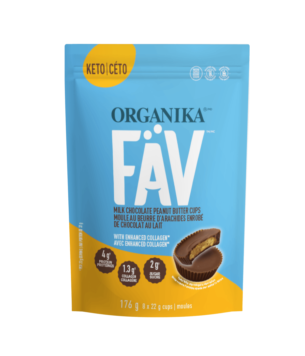 Organika   PEANUT BUTTER FAV KETO 8CUP †