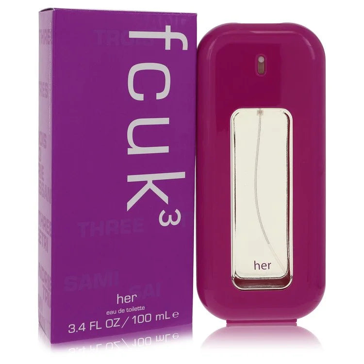 Fcuk 3 Eau De Toilette Spray By French Connection 3.4 oz Eau De Toilette Spray