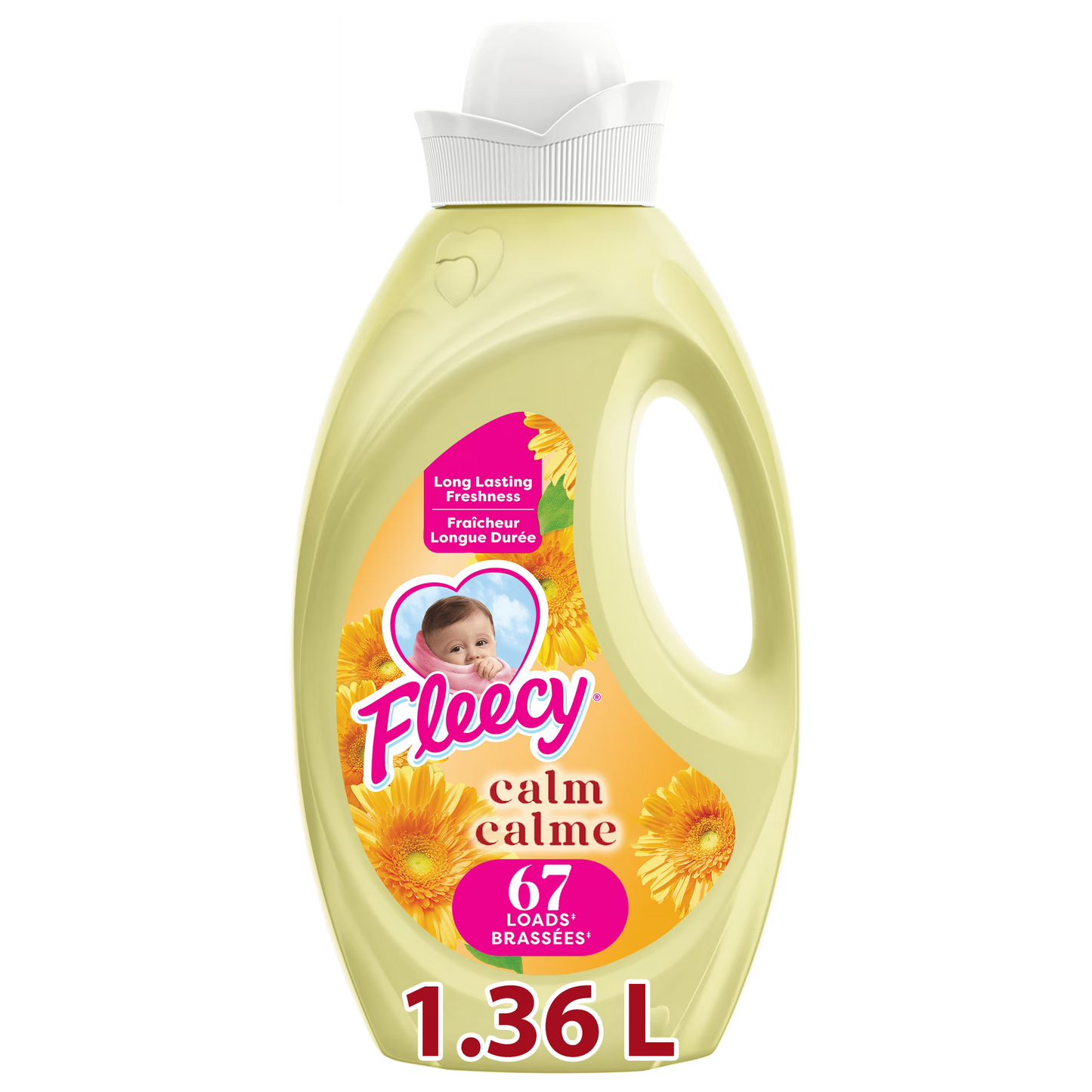 FLEECY FABRIC SOFTENER LIQ CALM 1.36L LIQUID pack of 6
