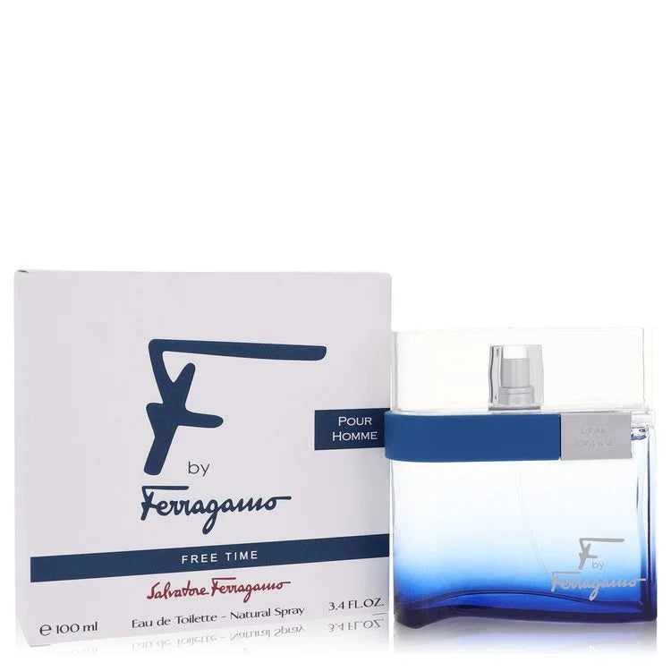 F Free Time Eau De Toilette Spray By Salvatore Ferragamo 3.4 oz Eau De Toilette Spray