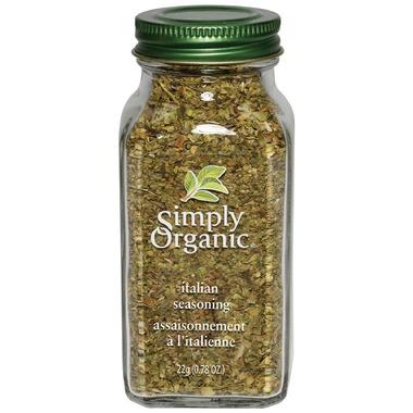 SIMPLY ORGANIC (FRONTIER) BOTTLED SPICES & GRINDERS - ORGANIC    Italian Seasoning, Organic (glass bottle)    22g