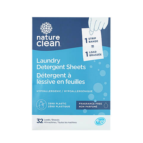 Nature Clean   Laundry Detergent Sheet   Laundry Strip White Linen32CT