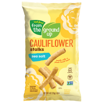 Real Food From The Ground Up FTGU Stalks Flavour: Cauliflower Sea Salt
Container Size: 4 oz Pack of 12