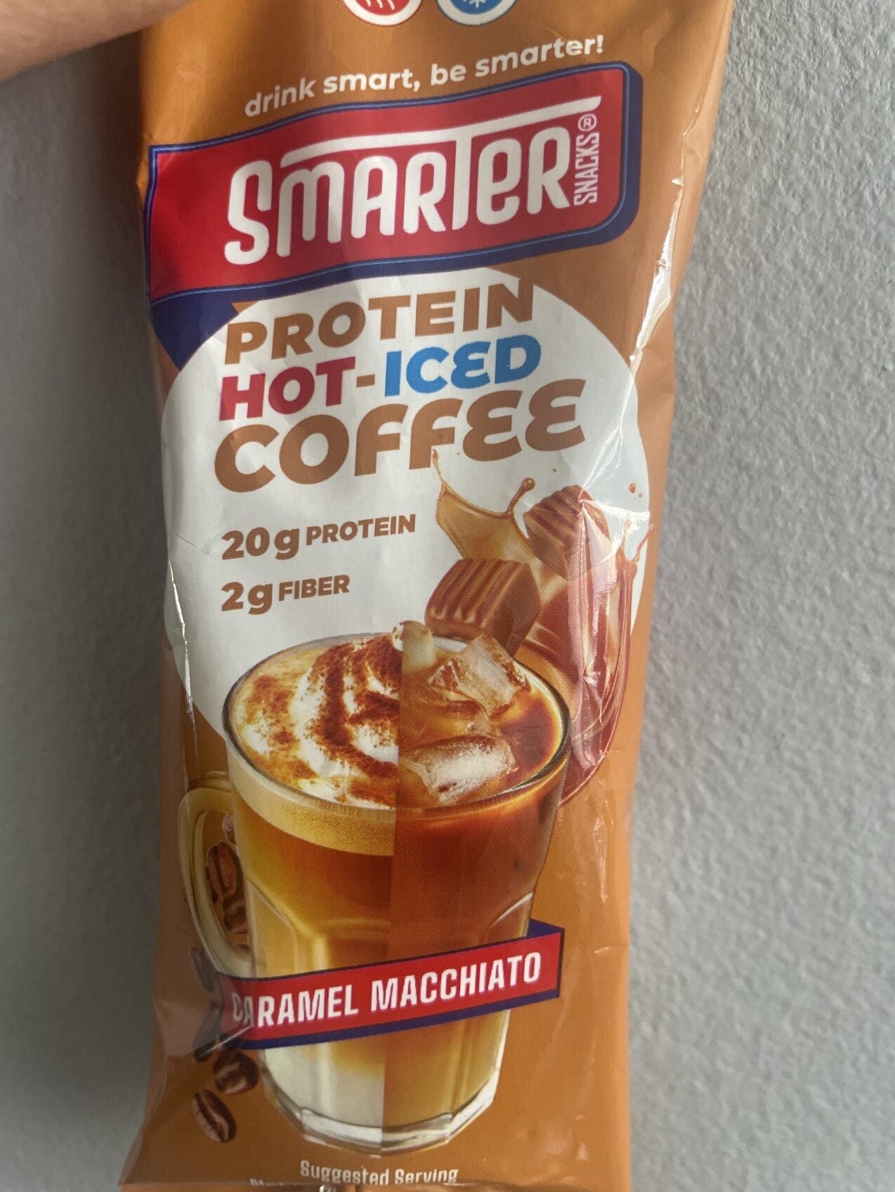 SMARTER SNACKS PROTEIN COFFEE 10/box CARAMEL MACCHIATO