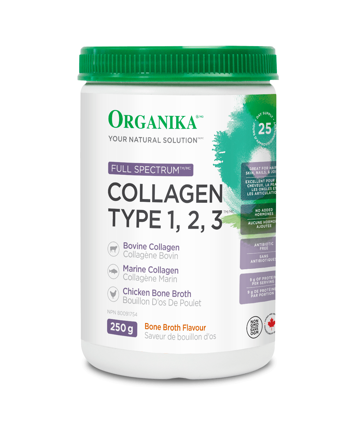 Organika   FULL SPECTRUM COLLAGEN TYPE 1,2,3 250G