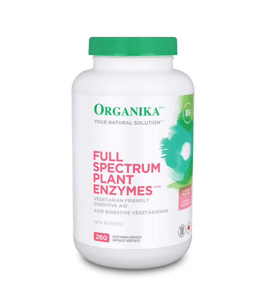 Organika   PLANT ENZYMES FULL SPECTRUM (DIGEZYME) 500MG 260VCAP