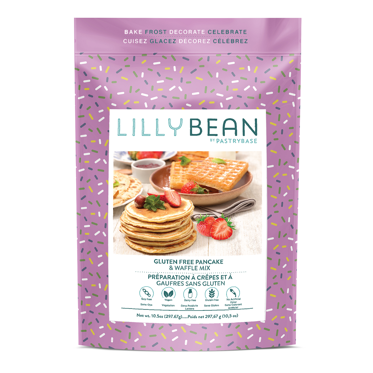 LILLY BEAN Gluten Free Vegan Baking Mix & Frosting LILLY BEAN Gluten Free Vegan Baking Mix & Frosting Lemon Pancake Waffle Mix 297g