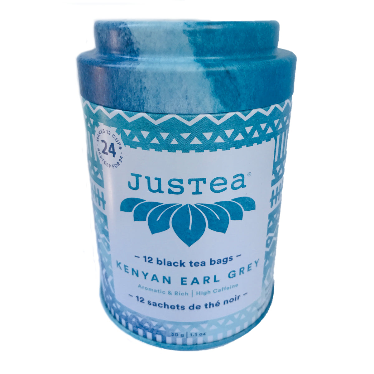 JUSTEA -  Kenyan Earl Grey  Black Tea, Tea Bag     30g