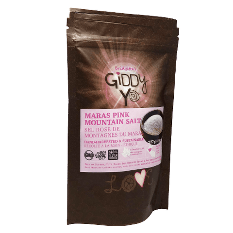 GIDDY-YO Salt, Maras Pink Mt Salt - PERU 8 oz / 227 g