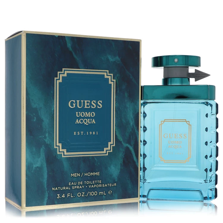 Guess Uomo Acqua Eau De Toilette Spray By Guess 3.4 oz Eau De Toilette Spray