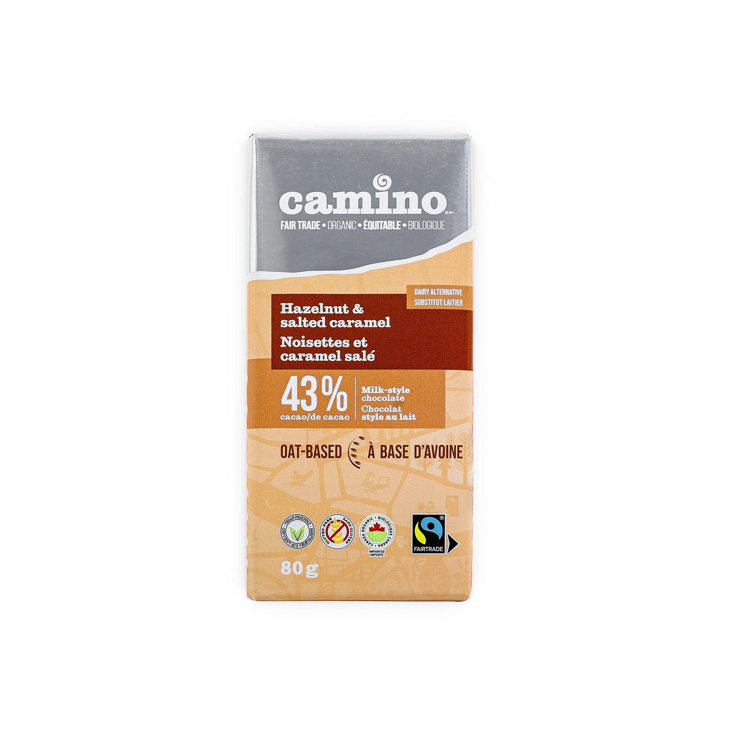 CAMINO Org HazelnutSaltCaramel Milk80g*14