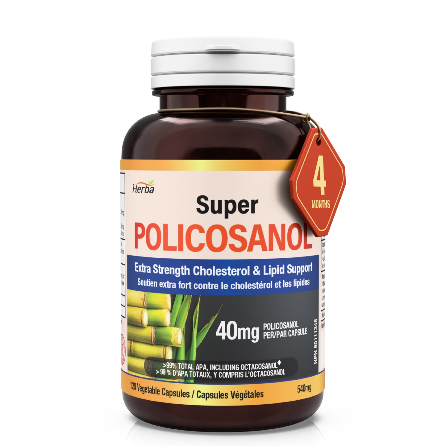 Herba Policosanol 40 540mg - 120 Capsules