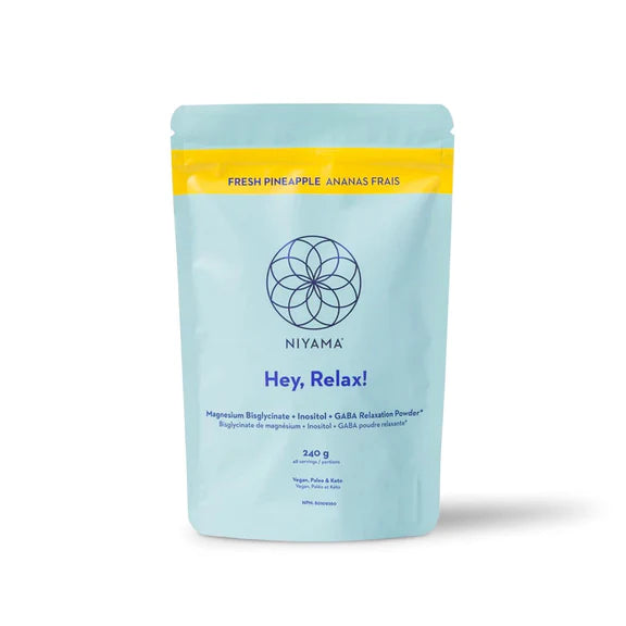 NIYAMA Hey Relax Magnesium Relaxation Powder - Fresh Pineapple 240g Fresh Pineapple